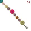 Multicolored Hamba Wood & Sequin 7.25
