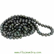 N A 8- 72 Necklace (no Clasp) 72.00 Inch Freshwater Cultured Black Pearl Rope