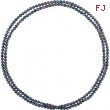 NECKLACE Complete with Stone 72.00 INCH ROUND 08.00-09.00 MM PEARL Polished FRSHWTR CUL BLACK PRL RO