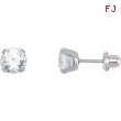 Nickel Pair Inverness Palladium Plated Cubic Zirconia Earring