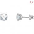 Nickel Pair Inverness Palladium Plated Cubic Zirconia Earring