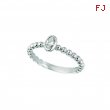 Oval diamond bezel set ring