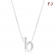 Pave Initial B Pendant