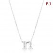 Pave Initial N Pendant