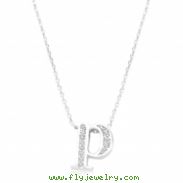 Pave Initial P Pendant