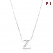 Pave Initial Z Pendant