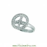Peace diamond ring