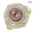 Pearl Diamond Ring