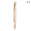 Pink gold diamond bangle