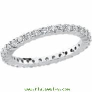 PLAT SIZE 06.00/ 1 CT TW P DIAMOND ETERNITY BAND