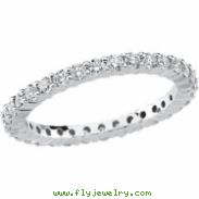 PLAT SIZE 06.00/ 1 CT TW P DIAMOND ETERNITY BAND