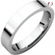 Platinum 04.00 mm Flat Comfort Fit Band