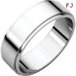 Platinum 06.00 mm Flat Edge Band