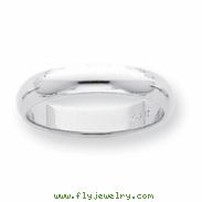 Platinum 4mm Half-Round Featherweight Band ring