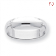 Platinum 5mm Half-Round Featherweight Band ring