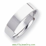 Platinum 6mm Flat Size 6 Wedding Band ring