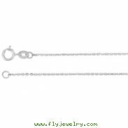Platinum BULK BY INCH Polished DIAMOND CUT CABLE CHAIN