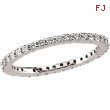 Platinum SIZE 07.00 1/2 CT TW Polished DIAMOND ETERNITY BAND