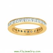 Princess cut diamond eternity band