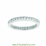 Princess cut eternity diamond ring