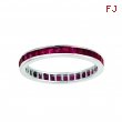 Princess cut eternity ruby ring