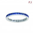 Princess cut eternity sapphire ring