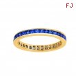 Princess cut eternity sapphire ring