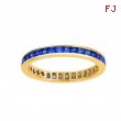 Princess cut eternity sapphire ring