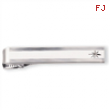 Rhodium-plated .01 Ct. Diamond Tie Bar