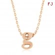 Rose Gold Initial G Pendant