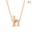 Rose Gold Initial H Pendant