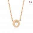 Rose Gold Initial O Pendant