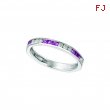 Round dia. & princess cut pink sapphire band