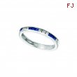 Round dia. & princess cut sapphire band