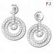 Round Diamond White Gold Earrings