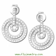 Round Diamond White Gold Earrings