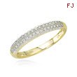 Round Pave Diamond Wedding Band