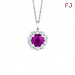 Ruby & diamond necklace