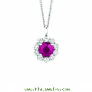 Ruby & diamond necklace