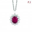 Ruby & diamond necklace