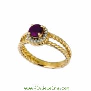 Ruby & diamond ring
