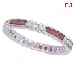 Ruby and Diamond Eternity Band