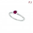 Ruby bezel set ring