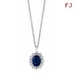 Sapphire & diamond necklace