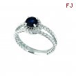 Sapphire & diamond ring