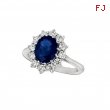 Sapphire & diamond ring