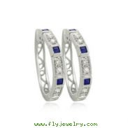 Sapphire Diamond Earring
