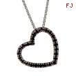 Sapphire Heart Pendant