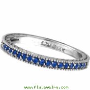 Sapphire Stack Stackable Band Guard Ring