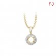 Semi-Mount Diamond Pendant W/Chain